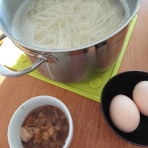 残ったブリ大根をリメイク☆素麺のつけ麺風